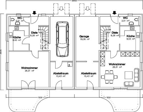 Doppelhaus EG